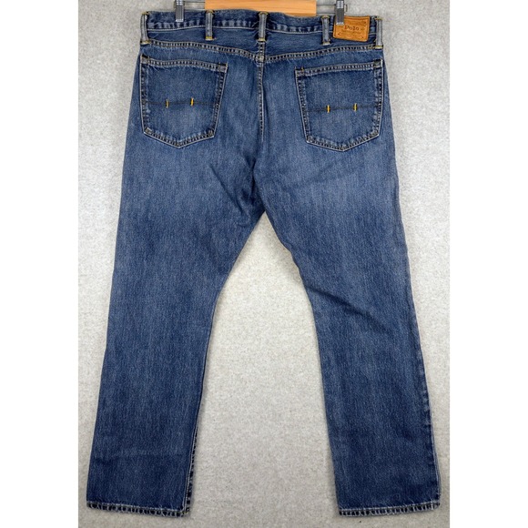 Polo Ralph Lauren Jeans Authentic‎ Dungarees Denim Pants Relaxed Fit 38x30 - Picture 4 of 8